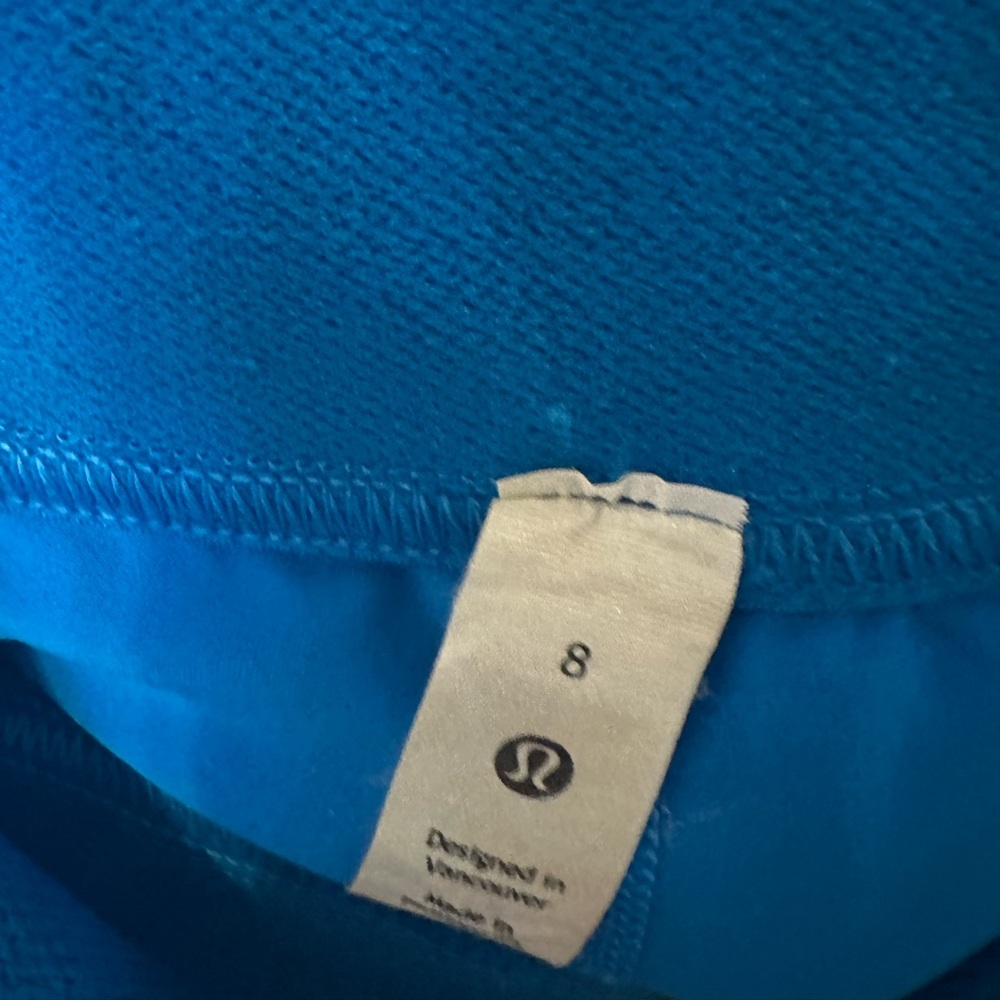 LULULEMON Logo Waistband High-Rise Training Short Poolside - Picture 13 of 14